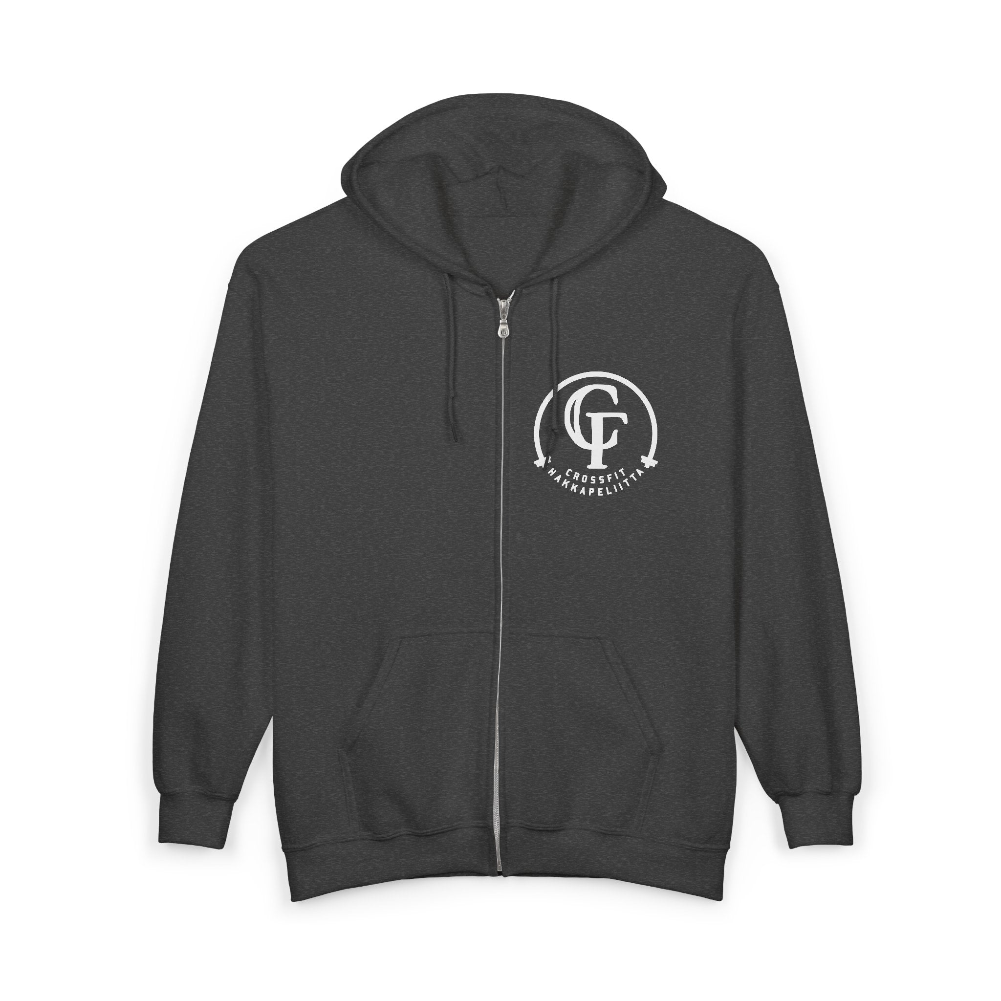 Classic Logo Stylish Unisex Zip-Up Hoodie (4 colors, 5 sizes)