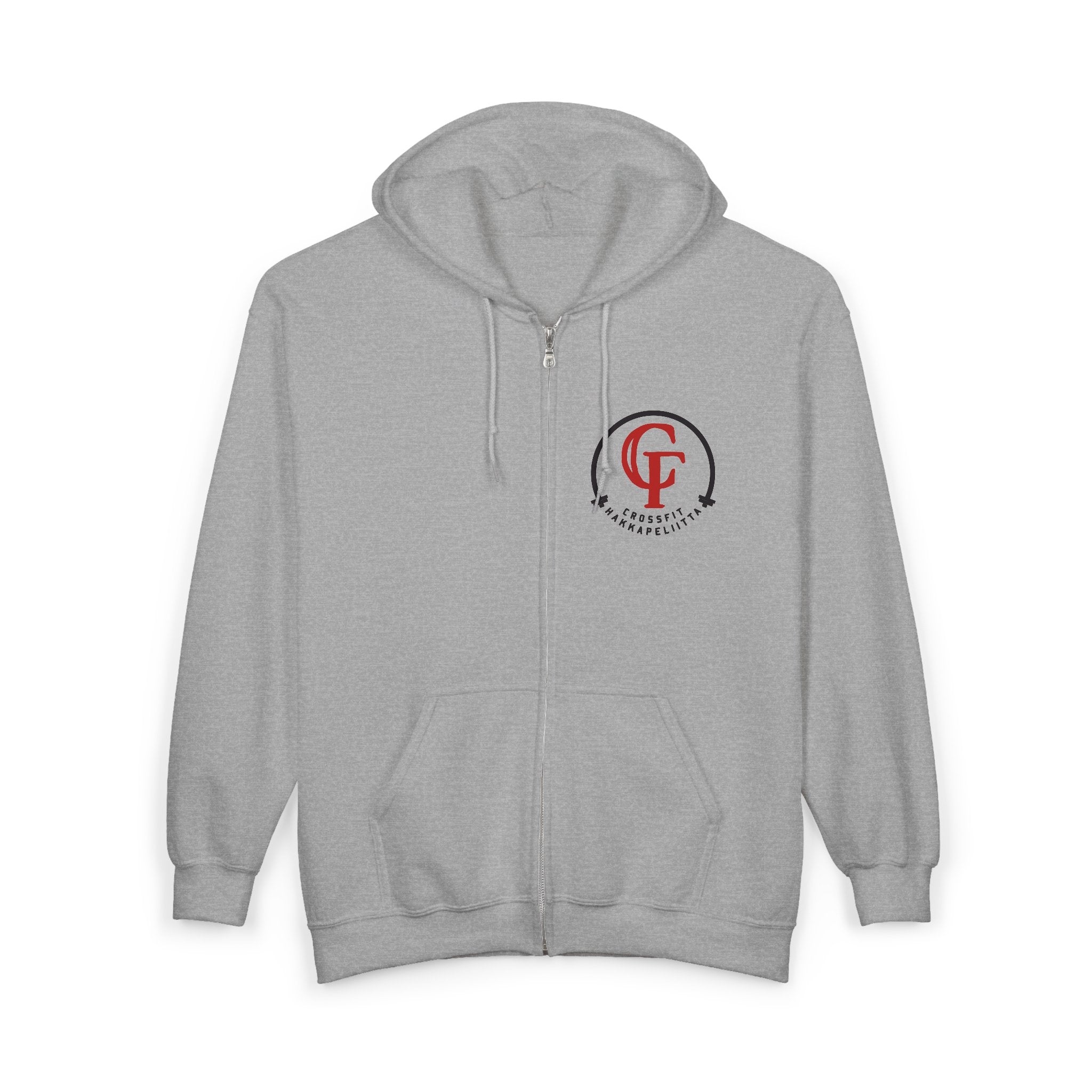 Classic Logo Stylish Unisex Zip-Up Hoodie (4 colors, 5 sizes)