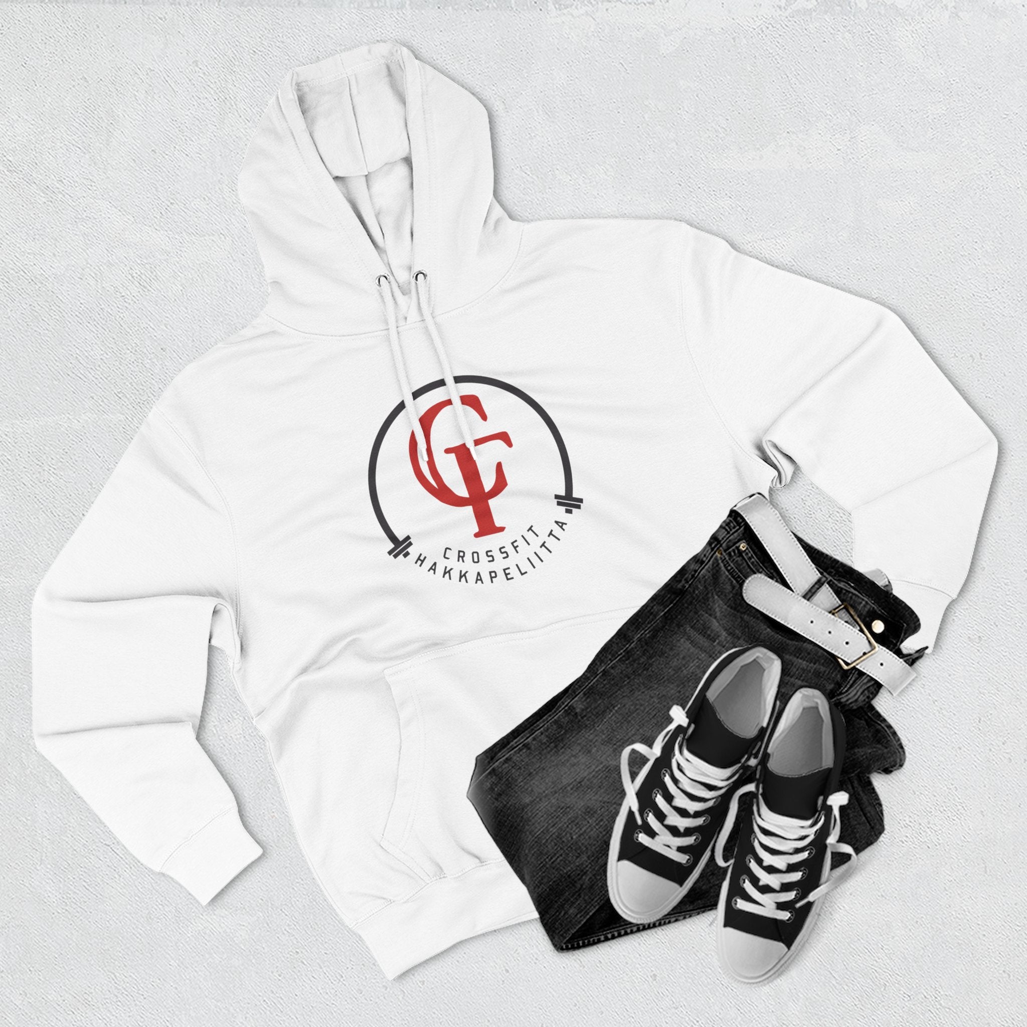Classic Logo Three-Panel Fleece Hoodie (15 colors, 7 sizes)