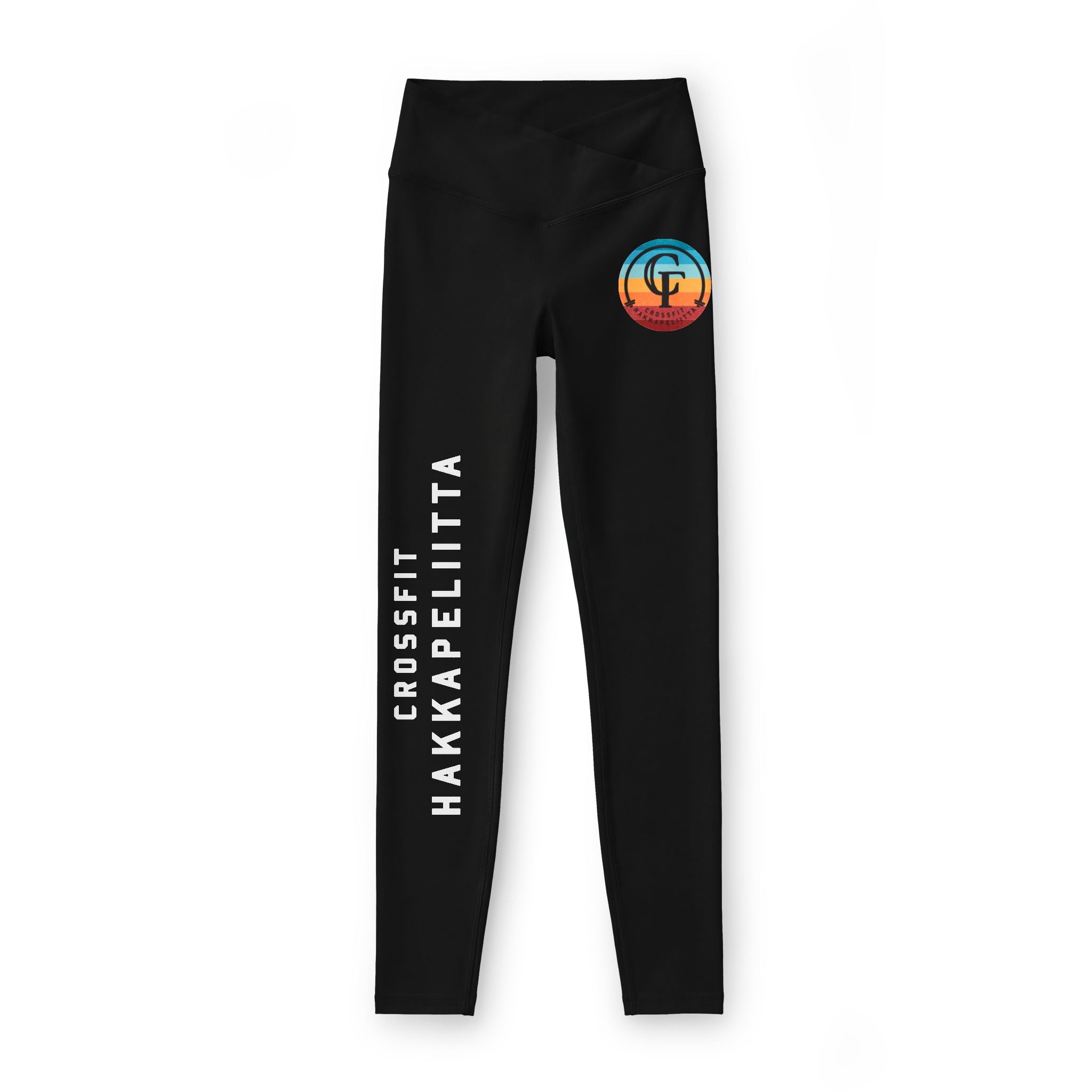 Color Stripe Logo Women's High-Waist Lux Leggings (2 colors, 6 sizes ...